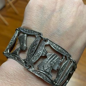 Vintage Tibetan Silver Egyptian Bracelet